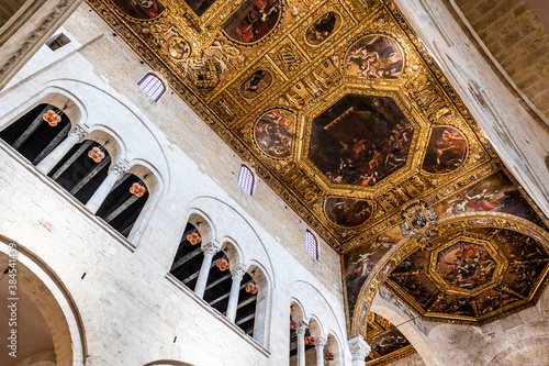 Interior of the Basilica of Saint Nicholas church in Bari in Apulia, Italy - Europe