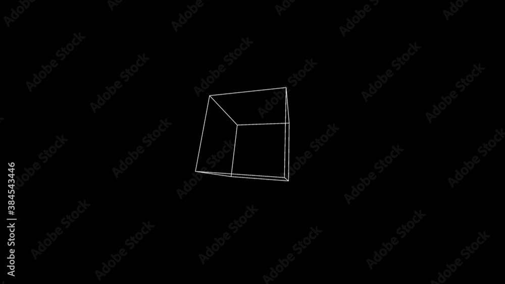 Bouncing Appearing Cube Line Vertex Vertices Faces 3d Simple Lines Shape Bouncing Appearing Cube Line Vertex Vertices Faces 3d Simple Lines Shape