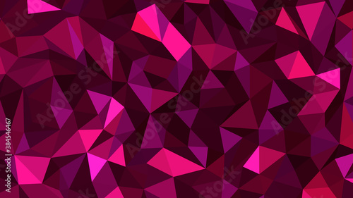 Deep pink abstract background. Geometric vector illustration. Colorful 3D wallpaper.