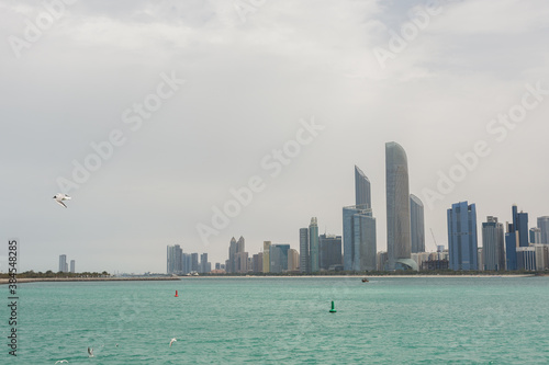 city skyline in Abu Dhabi