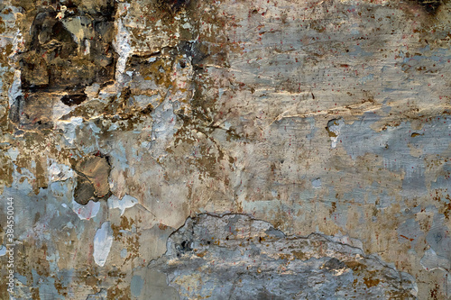 Old wall in the loft style. Background with the texture of broken concrete. High quality photo