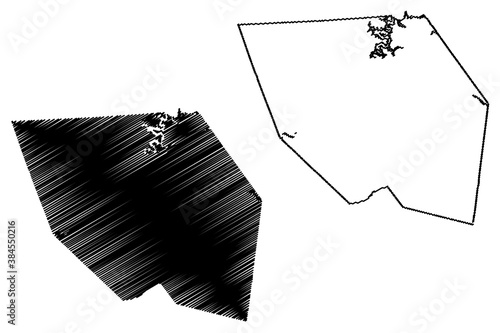 Edmonson County, Kentucky (U.S. county, United States of America, USA, U.S., US) map vector illustration, scribble sketch Edmonson map photo