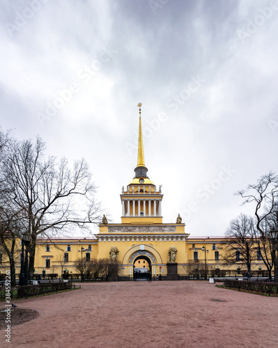 Central spire and arch of the St. Petersburg Admiralty