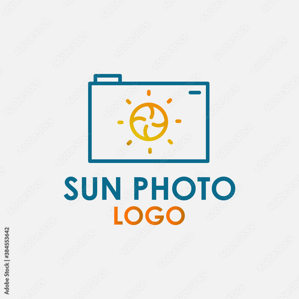 sun photo camera logo design vector for your company sun photo camera logo design vector for your company