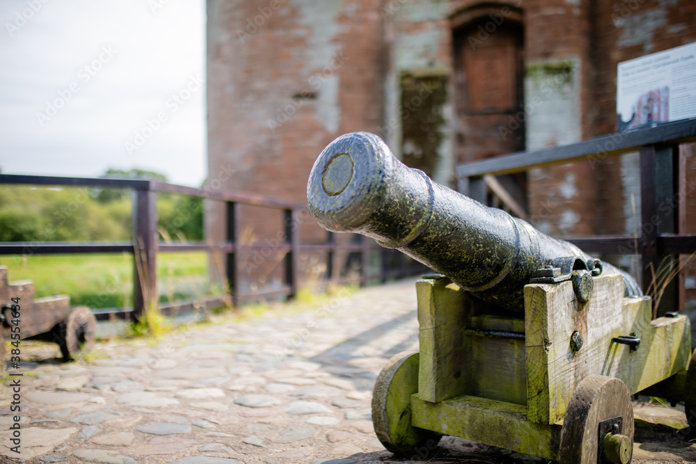 Old Cannon From the Caerlaverock, Ancient Scottish Fortress