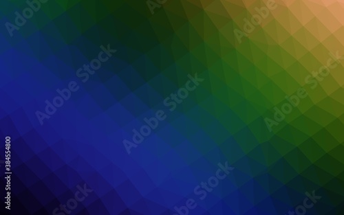Wallpaper Mural Dark Multicolor, Rainbow vector abstract polygonal layout. Torontodigital.ca