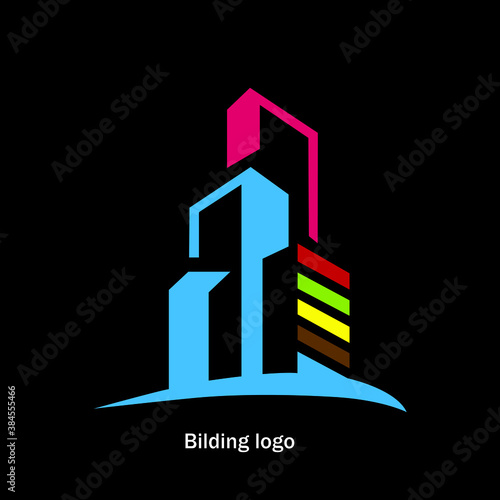 a real billding logo ,company logo reality photo