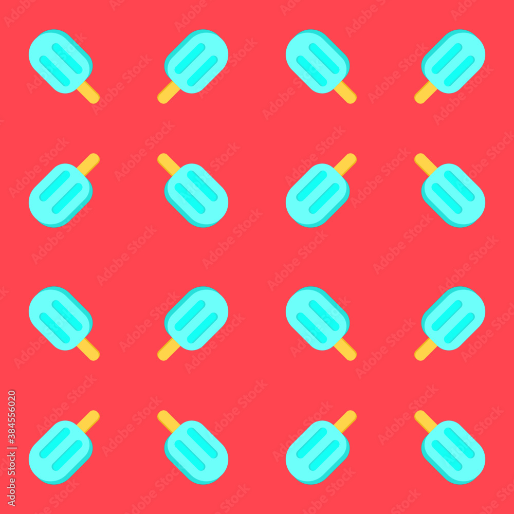 Blue ice cream on pink background Blue ice cream on pink background