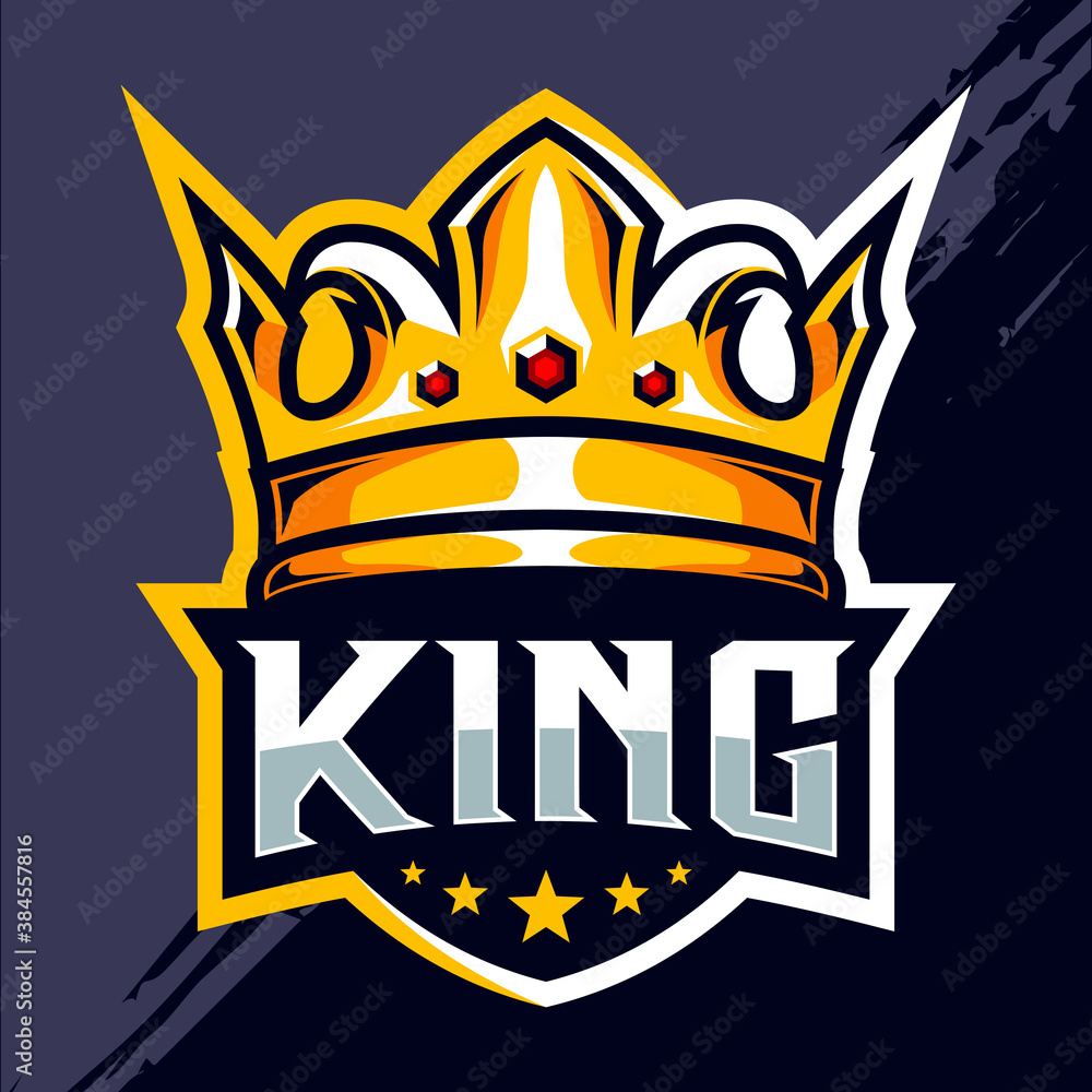 King crown esport logo design