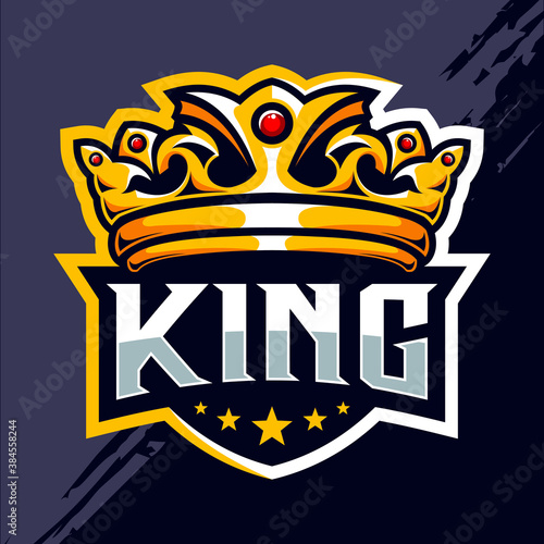 King crown esport logo design