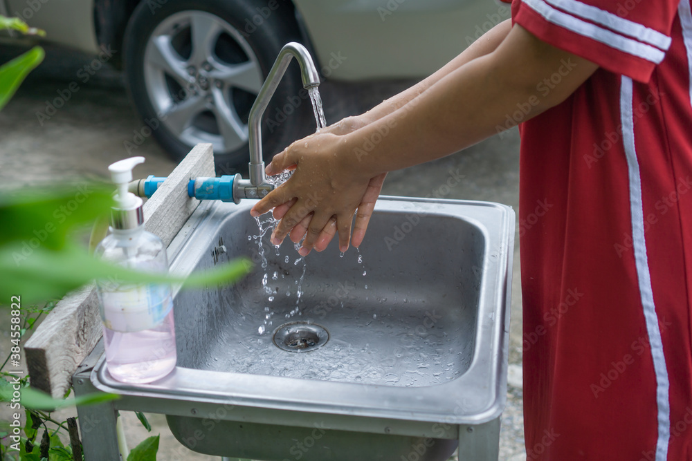 Wash your hands with corona anti-virus soap for good hygiene. Wash your hands with corona anti-virus soap for good hygiene.