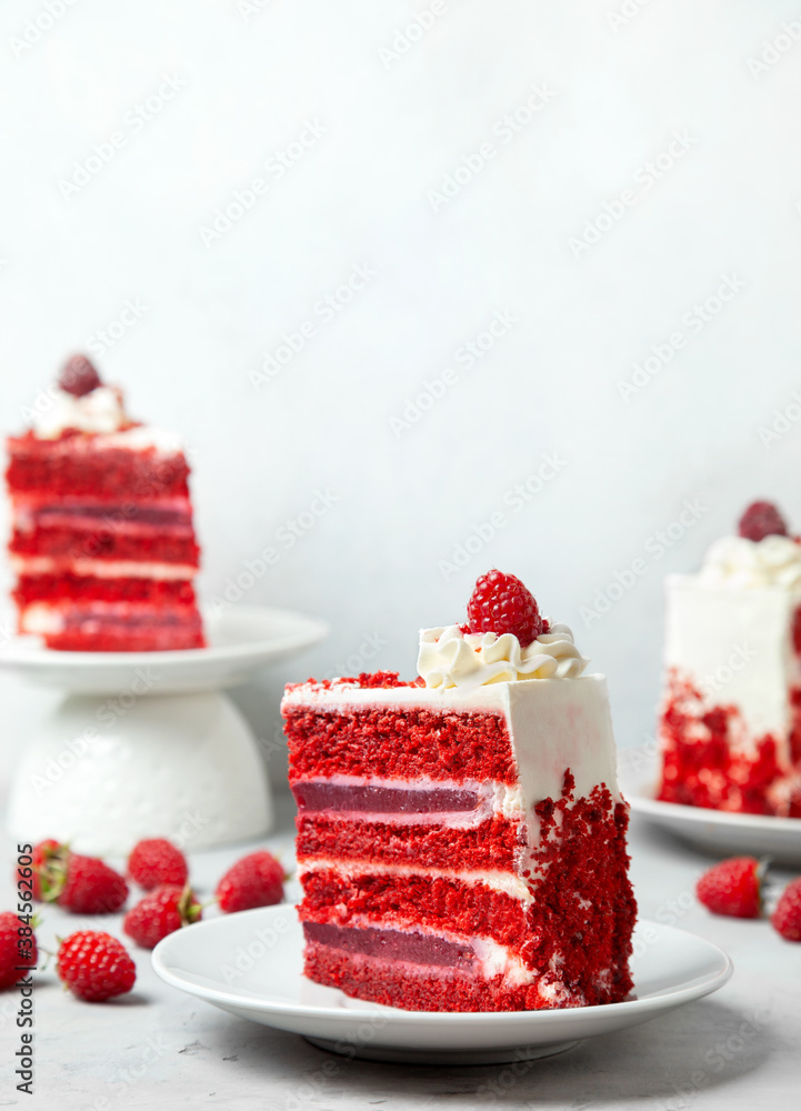 piece of red velvet cake