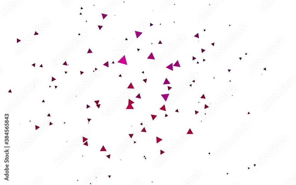 Light Pink vector texture in triangular style.