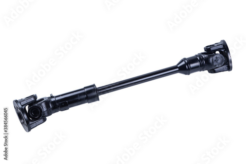 driveshaft of a Russian UAZ car, isolated on a white background