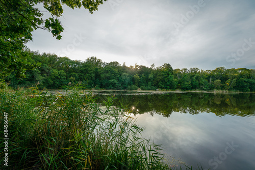 Lake Lochow near Ferchesar at nature reserve Westhavelland