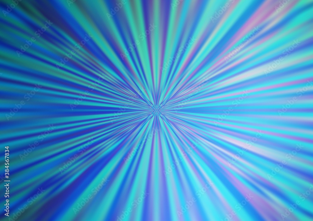 Fototapeta premium Light BLUE vector blurred shine abstract template.