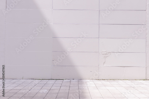 street wall background  Industrial background  empty grunge urban street with warehouse brick wall