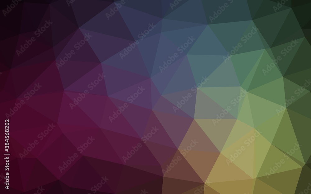 Dark Pink, Green vector low poly layout. Dark Pink, Green vector low poly layout.