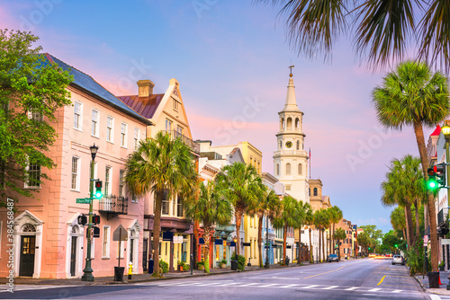 Charleston, South Carolina, USA in the French Quarter.