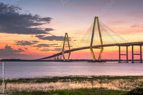 Charleston, South Carolina, USA at Arthur Ravenel Jr. Bridge