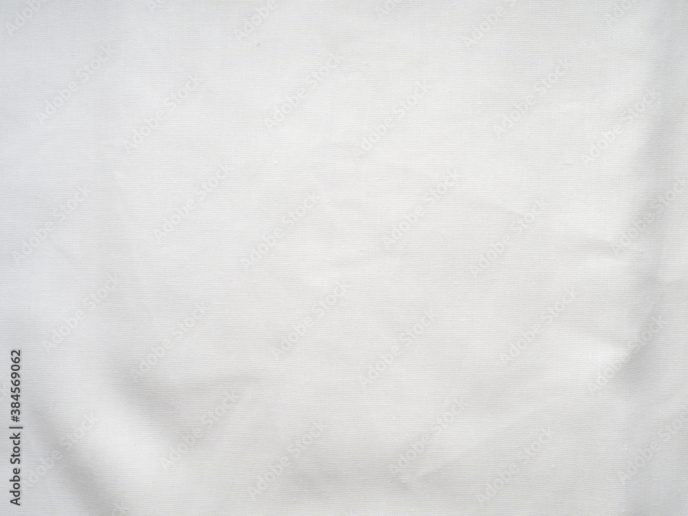 Fototapeta premium White cotton material. White fabric. Cotton texture and fabric.