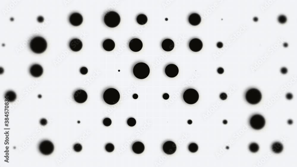 Trendy abstract motion background animation with gently moving black dots on a grid pattern. This stylish background is a seamless loop. Trendy abstract motion background animation with gently moving black dots on a grid pattern. This stylish background is a seamless loop.