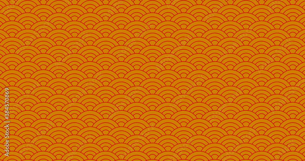 Chinese new year. Vector gold abstract design. Japanese traditional background with waves Chinese new year. Vector gold abstract design. Japanese traditional background with waves