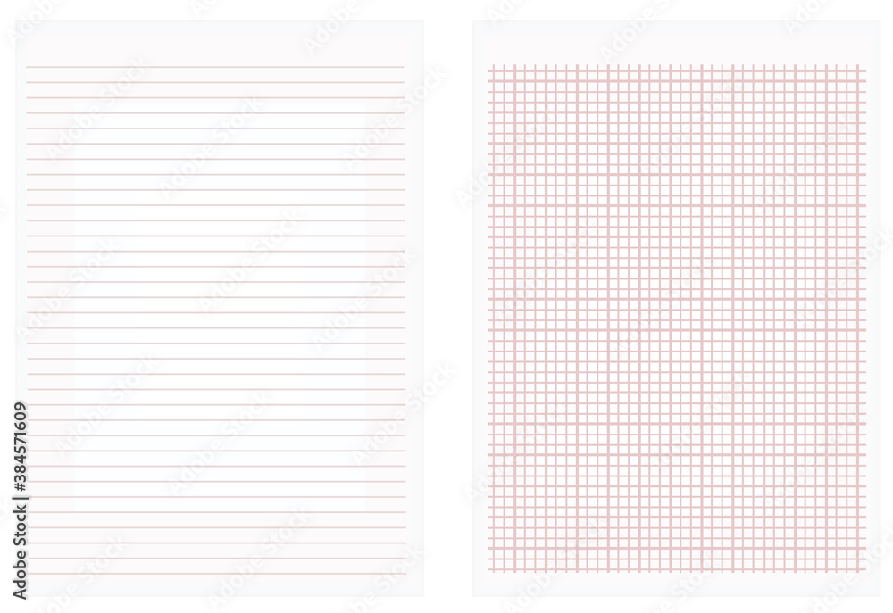 Lines and squares sheet paper. vector Lines and squares sheet paper. vector
