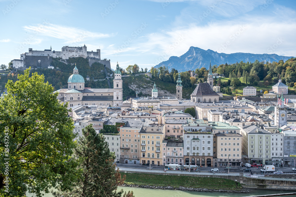 view of the city of salzburg