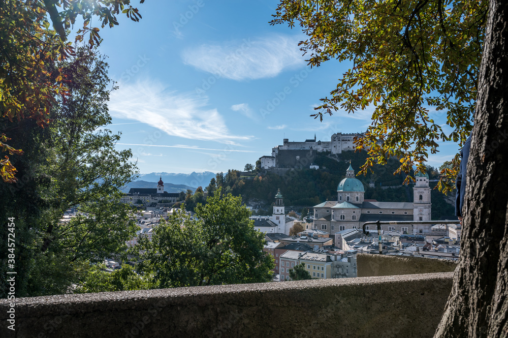 view of the town of salzburg