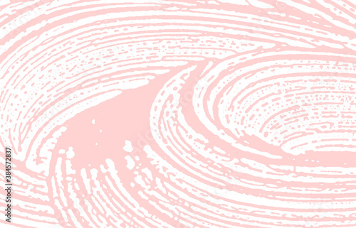 Grunge texture. Distress pink rough trace. Fetchin