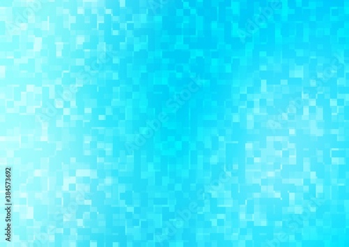 Light BLUE vector backdrop with rectangles, squares.