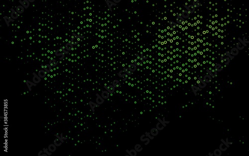 Light Green vector pattern with spheres.