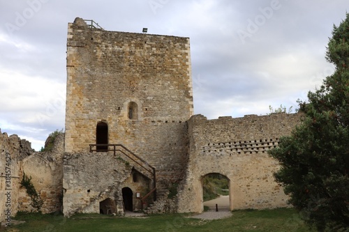 Les vestiges du château médiéval de Rochefort en Valdaine, ville de Rochefort en Valdaine, département de la Drôme, France © ERIC