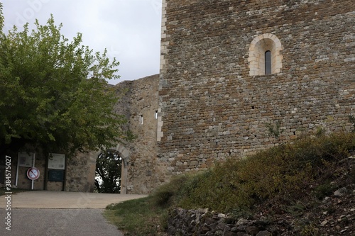 Les vestiges du château médiéval de Rochefort en Valdaine, ville de Rochefort en Valdaine, département de la Drôme, France