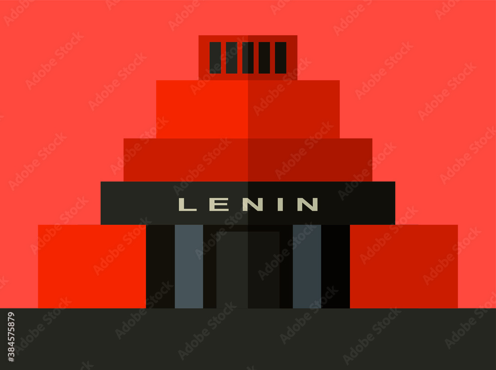 lenin symbols vector icons flat