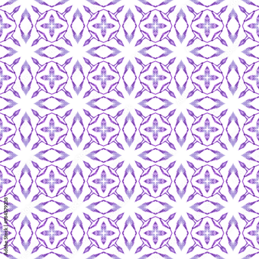 Summer exotic seamless border. Purple surprising Summer exotic seamless border. Purple surprising