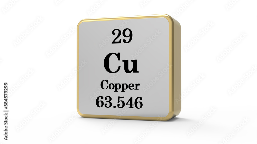 3d Copper Element Sign. Stock image. 3d Copper Element Sign. Stock image.