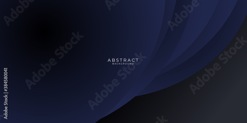 Blue curve wave abstract background. geometric illustration with gradient. background texture design for poster, banner, card and template. Vector illustration 