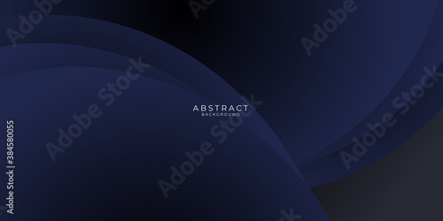 Blue curve wave abstract background. geometric illustration with gradient. background texture design for poster, banner, card and template. Vector illustration 