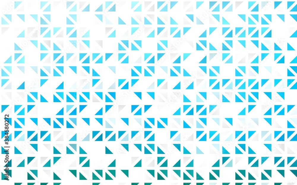 Light Blue, Green vector seamless background with triangles.