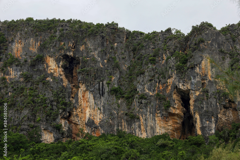 View of the mountain and nature Park at thailand