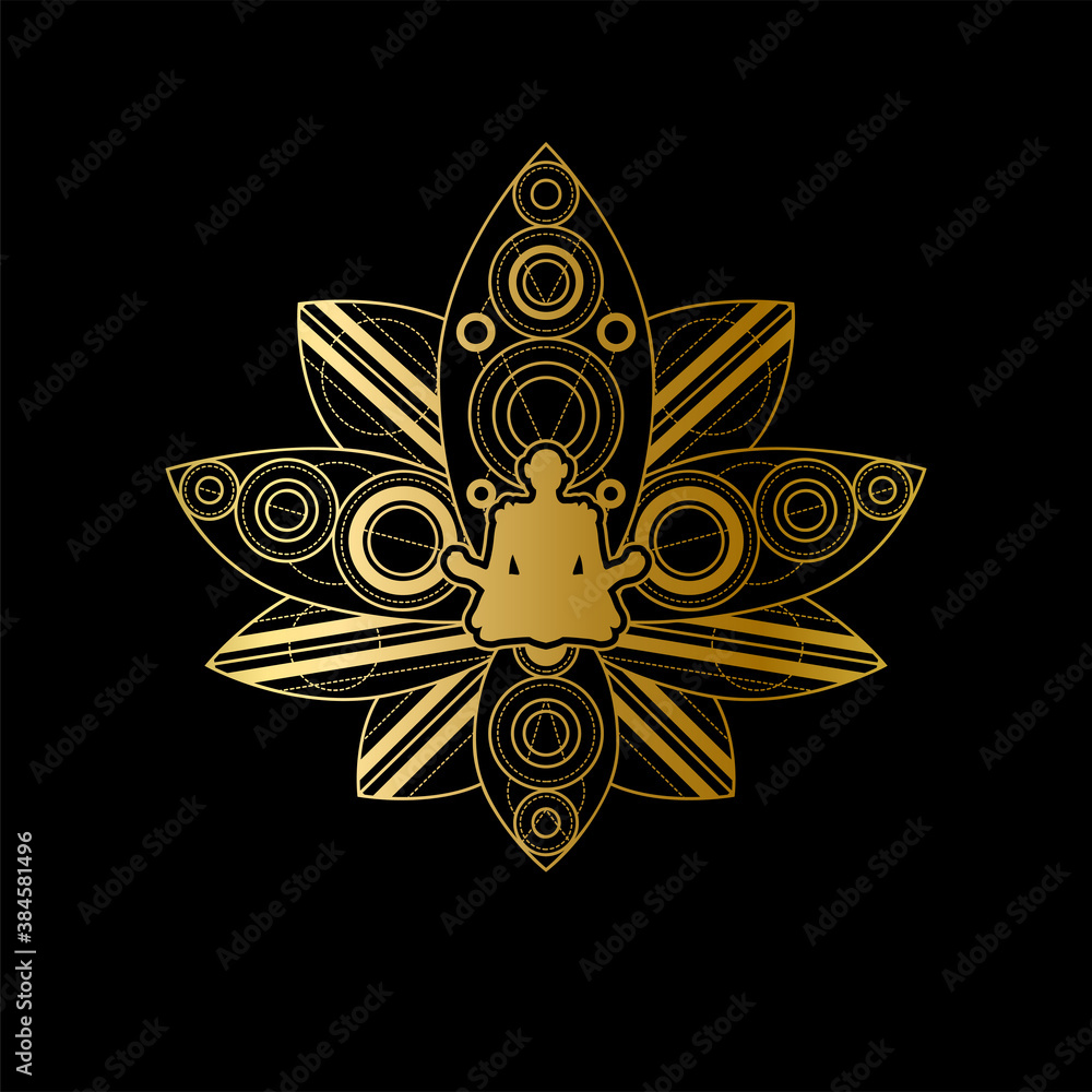 Zen and Meditation Emblem. Yoga Culture Center Zen and Meditation Emblem. Yoga Culture Center