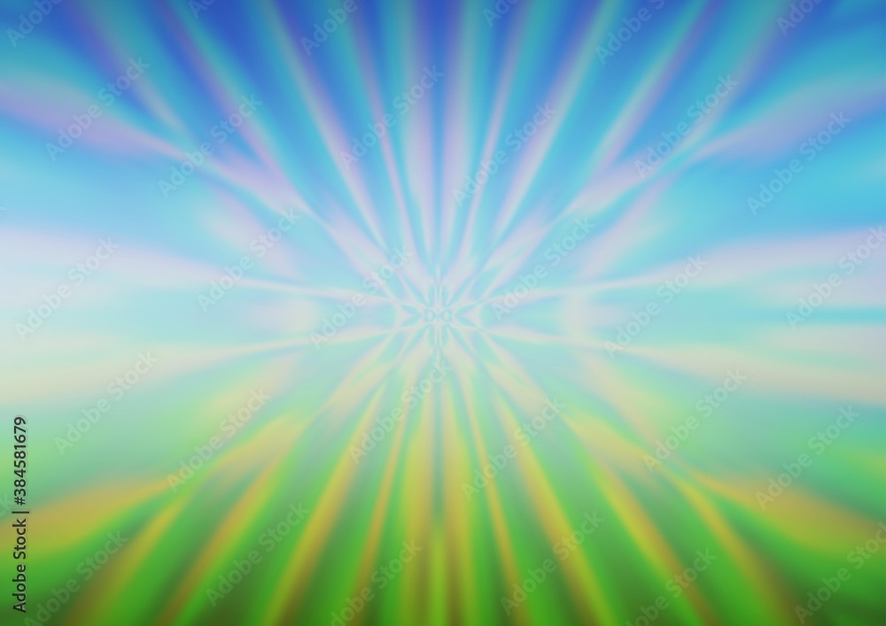 Obraz premium Light Blue, Green vector abstract template.