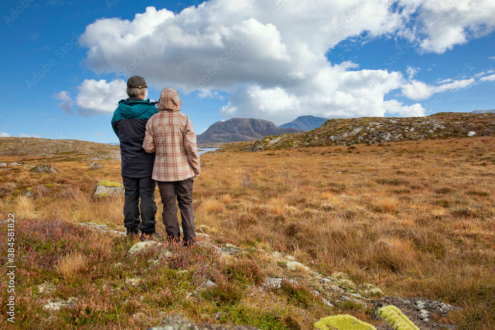 On a hike Helløya island around a wonderful autumn day in northern Norway On a hike Helløya island around a wonderful autumn day in northern Norway
