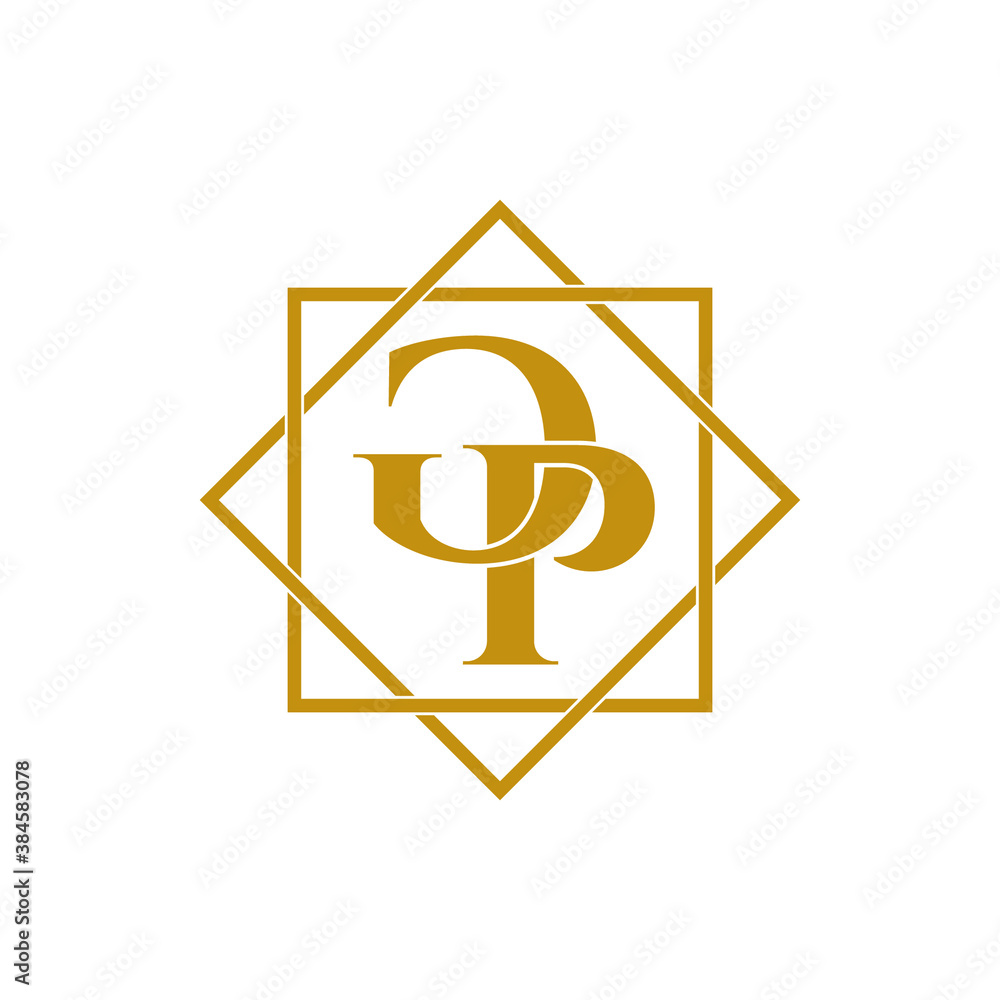 Letter GP luxury logo design vector Letter GP luxury logo design vector