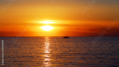 Photo of a beautiful sea landscape at sunset © tanor27
