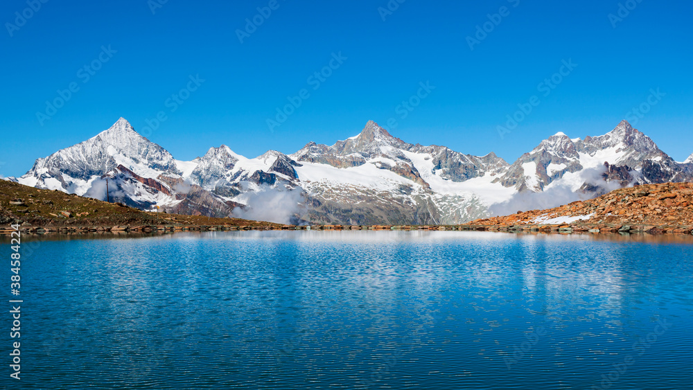 Riffelsee lake and Matterhorn, Switzerland