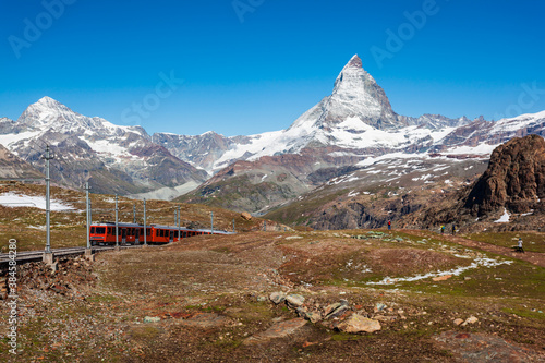 Gornergrat Bahn Railway Train, Zermatt