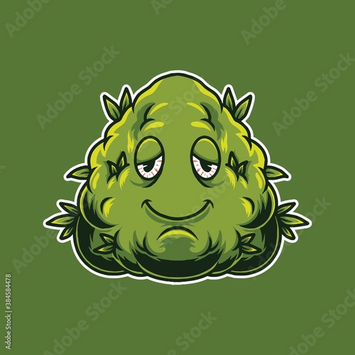bud cannabis vector illustration